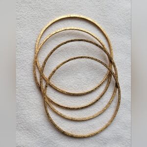 Zara Textured Gold Bracelet Set